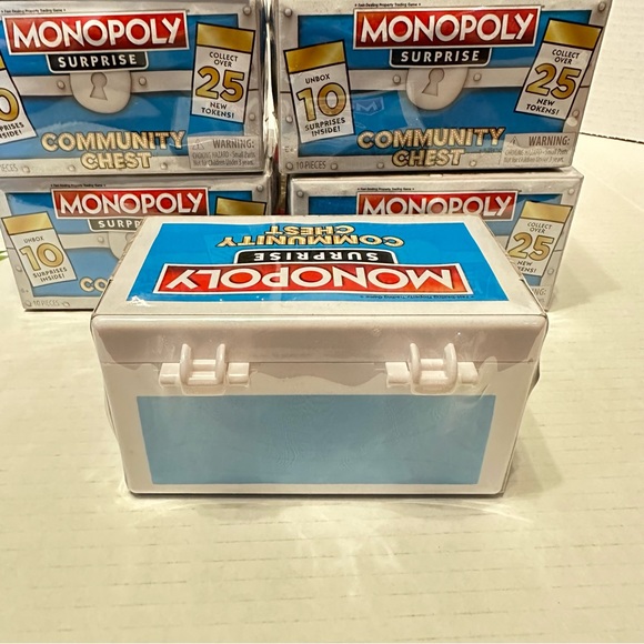 Monopoly Surprise Collectibles Community Chest New Tokens 10 Surprises Lot - Picture 5 of 9